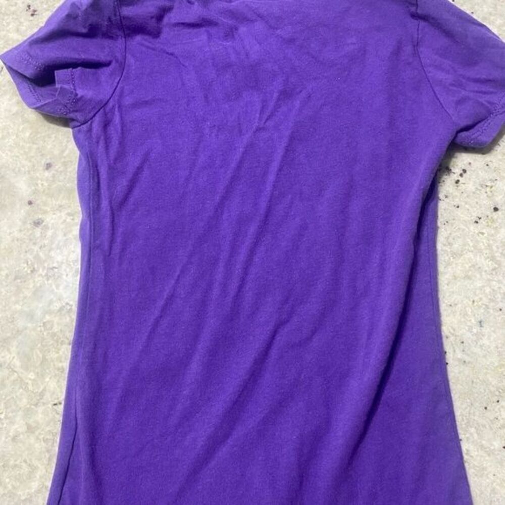 Girls love Vegas sparkly purple short sleeve tee shirt size small 5/6 - Picture 2 of 6